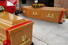 From a double funeral in Preston